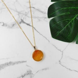 New Ambery Gold Necklace